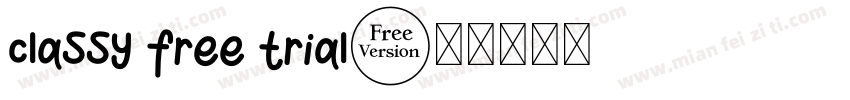 classy free trial字体转换